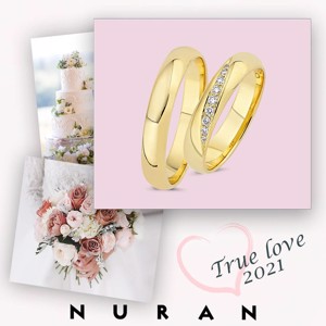 Vielsesringe fra True Lover 2021 kampagne af NURAN 